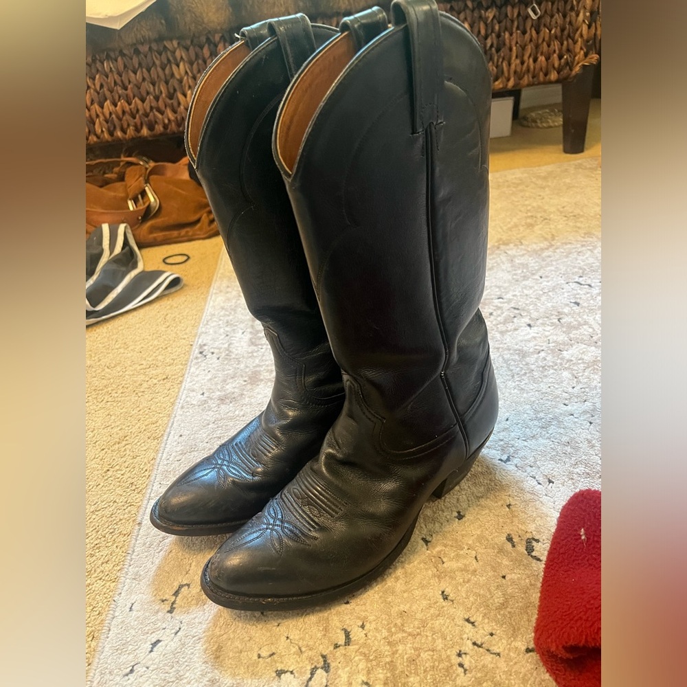 Tony Lama Black Cowgirl Boots